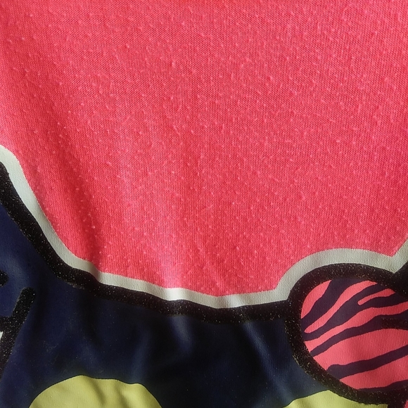 Justice Girls Size 14 Pink Owl Tank Top - Picture 3 of 5